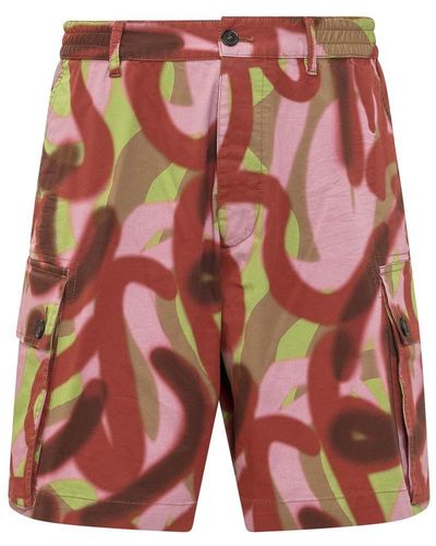 DSquared² Cargo Shorts - Red