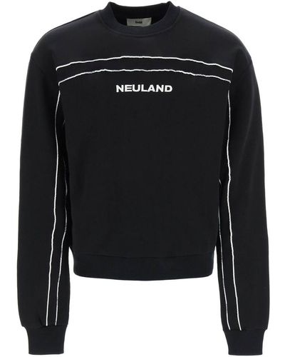 GmbH Sweatshirt With Embroidery And Piping - Black