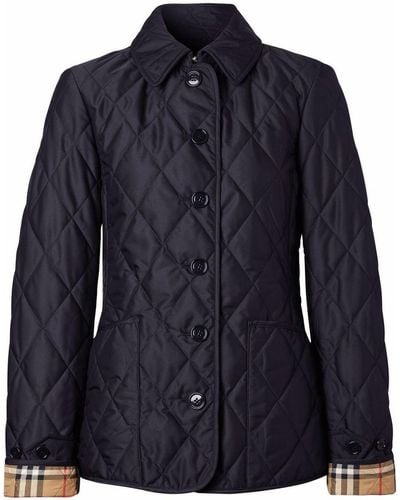 Burberry Fernleigh Quilted Jacket - Blue