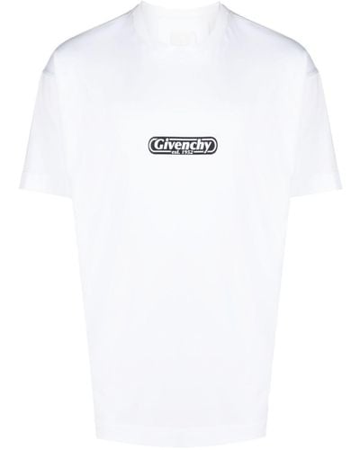 Givenchy Standard Logo-print Cotton-jersey T-shirt - White