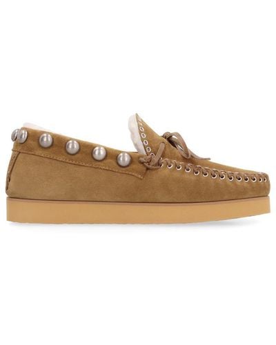 Isabel Marant Forley Suede Loafers - Brown