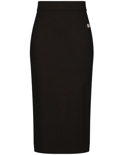 Dolce & Gabbana Dg Millennials Pencil Skirt - Black