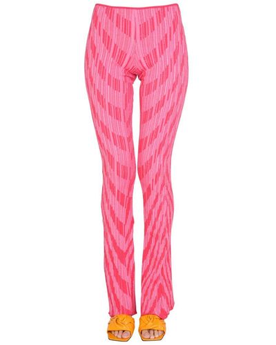 Philosophy Di Lorenzo Serafini Trousers With Striped Pattern - Pink