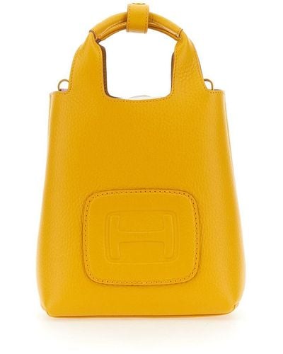 Hogan "H" Mini Shopping Bag - Yellow