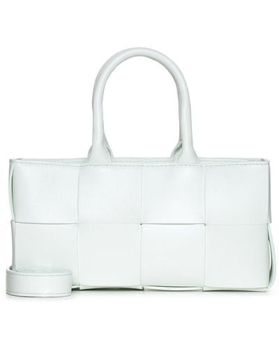 Bottega Veneta East-west Arco Tote Mini Nappa Leather Bag - White