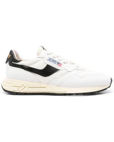 Autry White And Black Reelwind Low Sneakers
