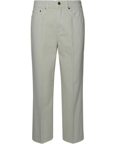 Michael Kors Flare Cream Denim Jeans - Grey