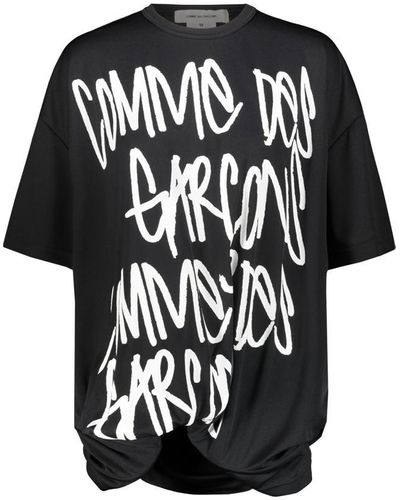 Comme des Garçons Logo Print T-shirt Clothing - Black