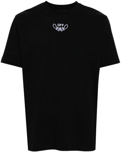 Off-White c/o Virgil Abloh Off- Bandana Arrow Skate Cotton T-Shirt - Black