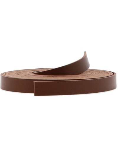 Aspesi Thin Leather Belt - Brown