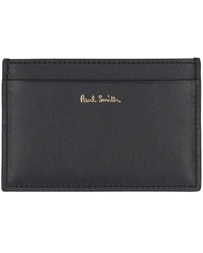 Paul Smith Leather Card Holder - Gray