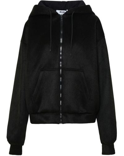 MSGM Acrylic Fibre Blend Sweatshirt - Black