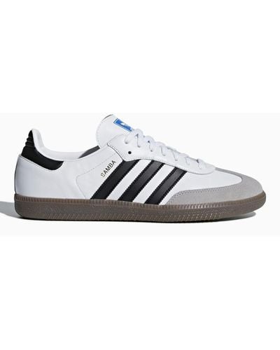 adidas Samba Og Logo-print Leather Low-top Sneakers - White