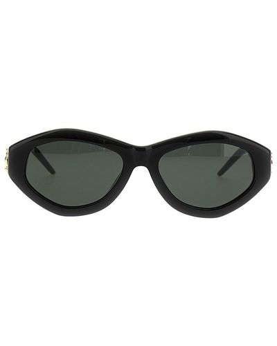 Casablanca 'Monogram Plaque' Sunglasses - Black