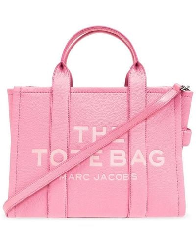 Marc Jacobs Leather Medium Tote Bag - Pink