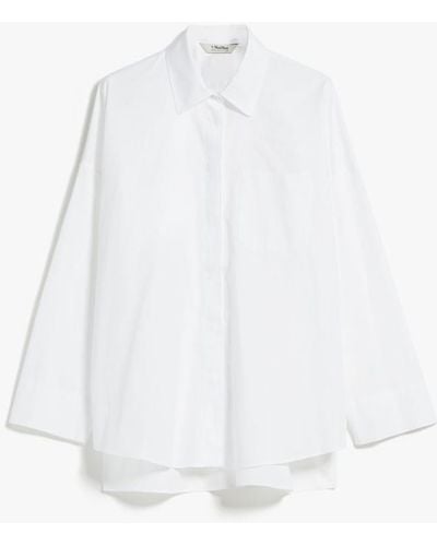 Max Mara Cotton Oxford Shirt - White