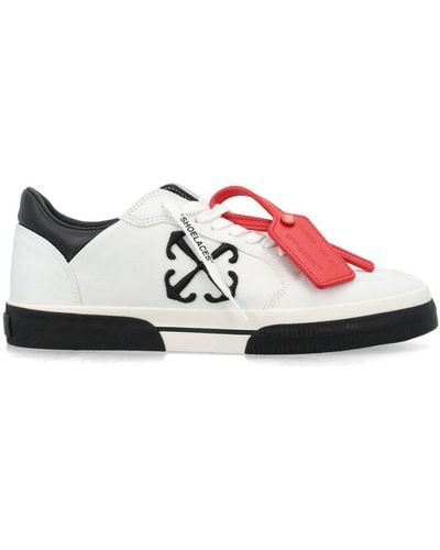 Off-White c/o Virgil Abloh New Low Vulcanized Sneakers - Red