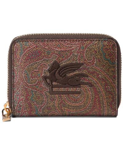 Etro "paisley" Coin Holder - Brown