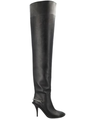 Stella McCartney Ryder Above-The-Knee Stiletto Boots - Black