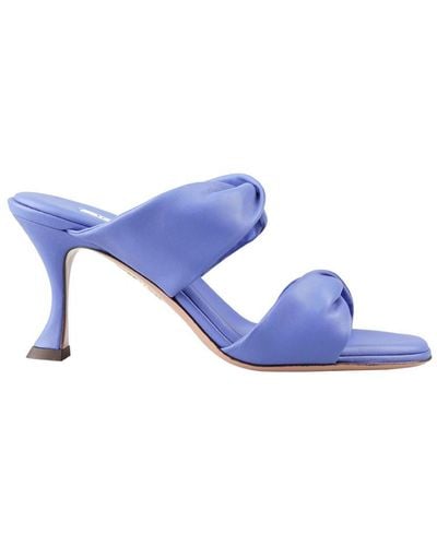 Aquazzura Twist Sandal 75 Shoes - Blue