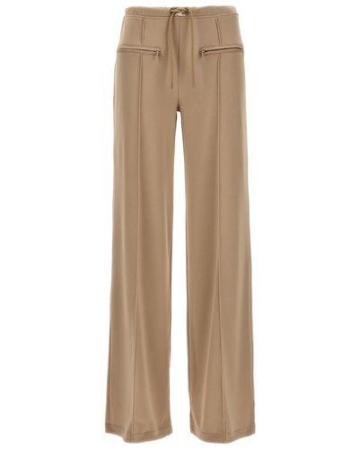 Courreges Interlock Tracksuit Baggy Trousers - Natural