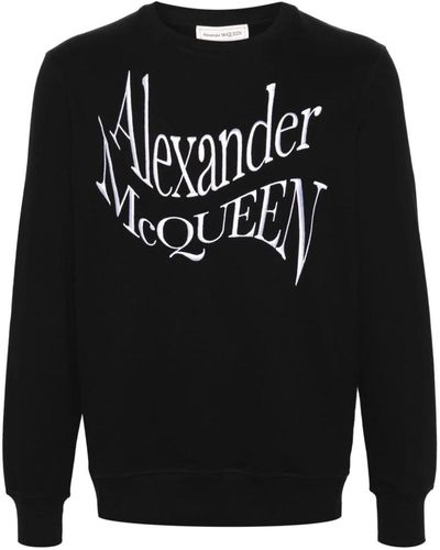 Alexander McQueen Sweaters - Black