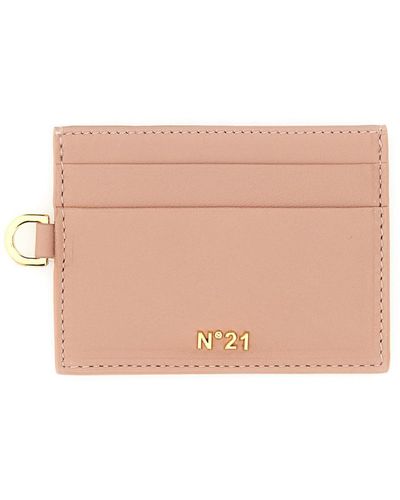 N°21 Card Holder With Logo - Multicolor