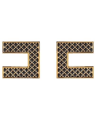 Metallic Elisabetta Franchi Earrings and ear cuffs for Women | Lyst