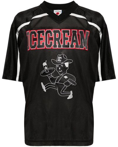 ICECREAM Football Shirt - Black