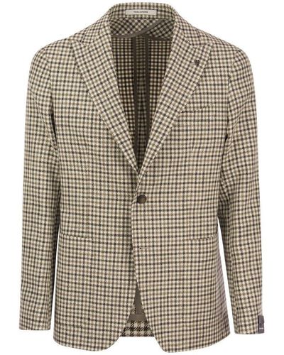 Tagliatore Jacket With Checked Pattern - Multicolour