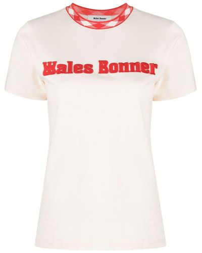 Wales Bonner Original Logo-appliqué T-shirt - White