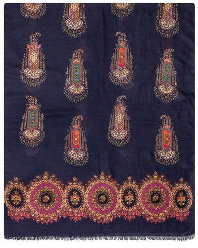 Etro Scarf With Print - Blue