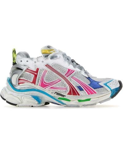 Balenciaga Runner Panelled Sneakers - Multicolour