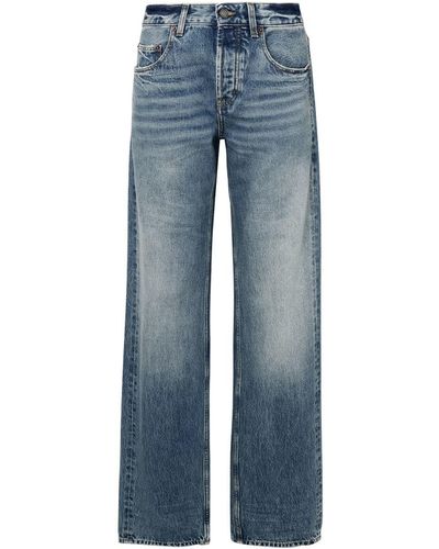 Saint Laurent Cotton Jeans - Blue