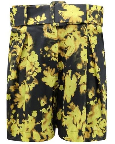 Erika Cavallini Semi Couture Shorts - Yellow