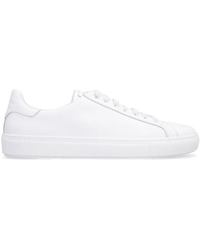 Canali Leather Low-top Trainers - White