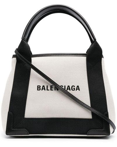Balenciaga Cabas Xs Organic Cotton Tote Bag - Black