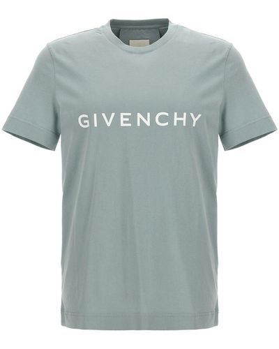 Givenchy Logo Print T-shirt - Blue