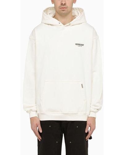 Represent White Hoodie With Logo