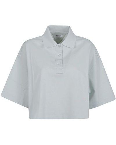 Bottega Veneta Cotton Polo Shirt - Gray