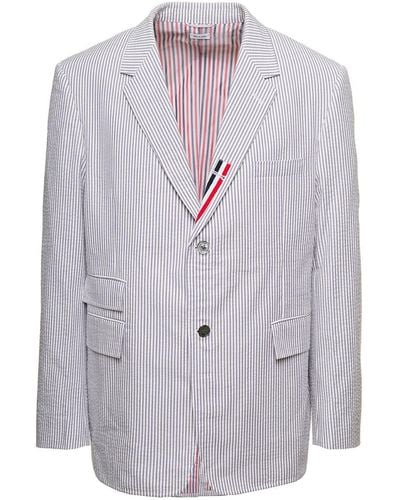 Thom Browne Striped Jacket - Grey