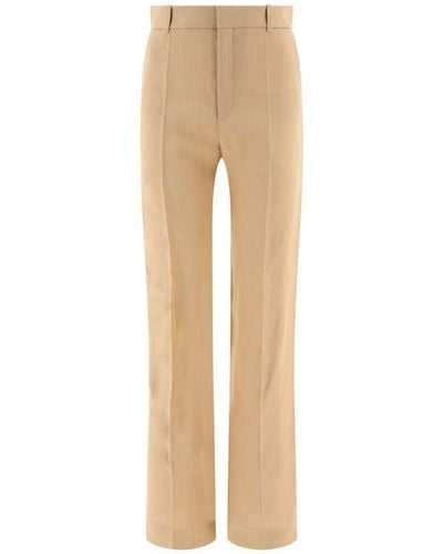 Chloé Chloé High Rise Tailored Trousers - Natural