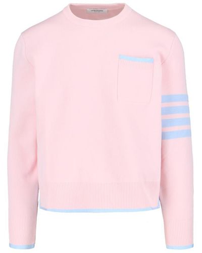 Thom Browne 4-Bar Sweater - Pink