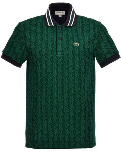 Lacoste Jacquard Polo Shirt - Green