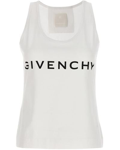 Givenchy Logo Print Tank Top - White