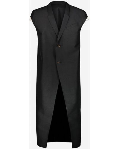 Rick Owens Sleeveless Coat Clothing - Black