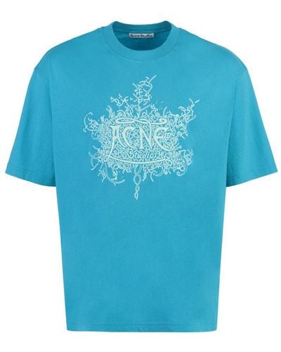 Acne Studios Cotton Crew-neck T-shirt - Blue
