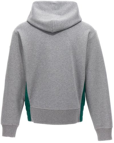 Moncler Logo Embroidery Hoodie - Gray