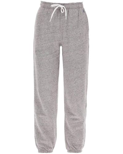 Polo Ralph Lauren "Sporty Pants With Embroidered Logo - Gray