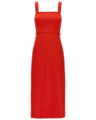 Tory Burch Faille Stretch Dress Dresses - Red